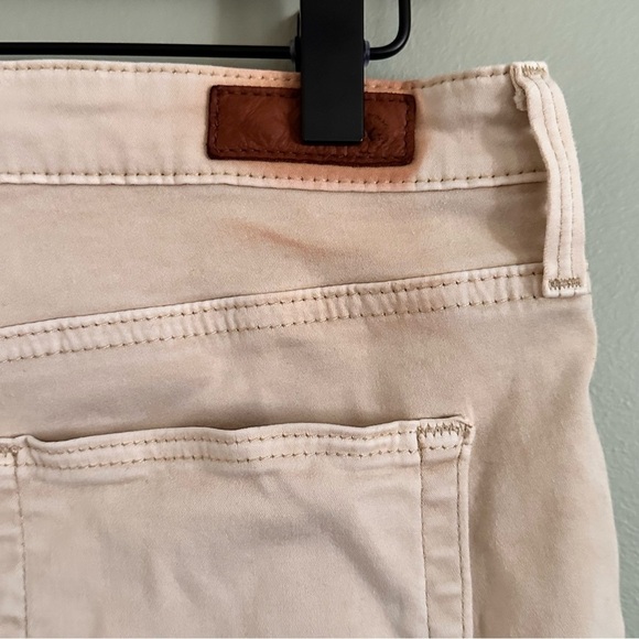 Adriano Goldschmied The Farrah Skinny Ankle High Rise Beige Cream Stretchy Flaws - Picture 6 of 8